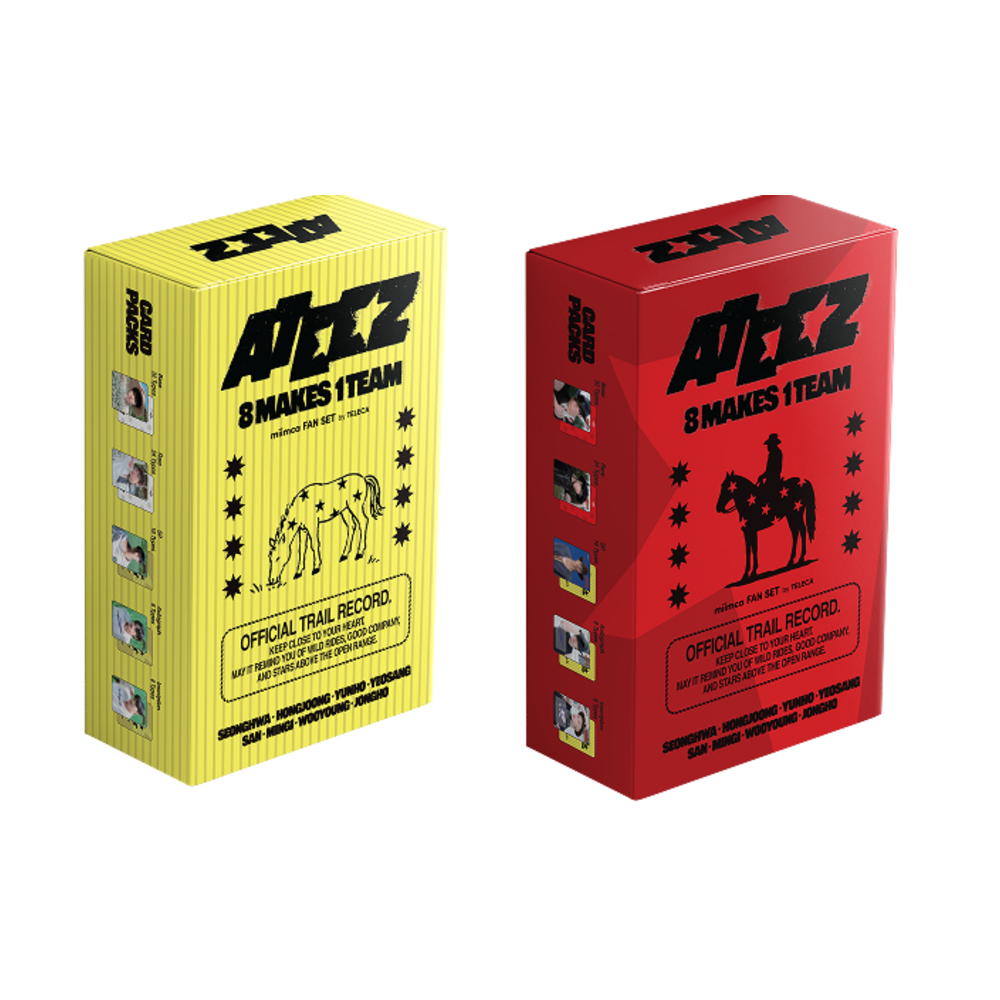 ATEEZ - MIIMCA COLLECTIBLE TRADING CARD FAN SET VER.1 & VER.2 merchandise