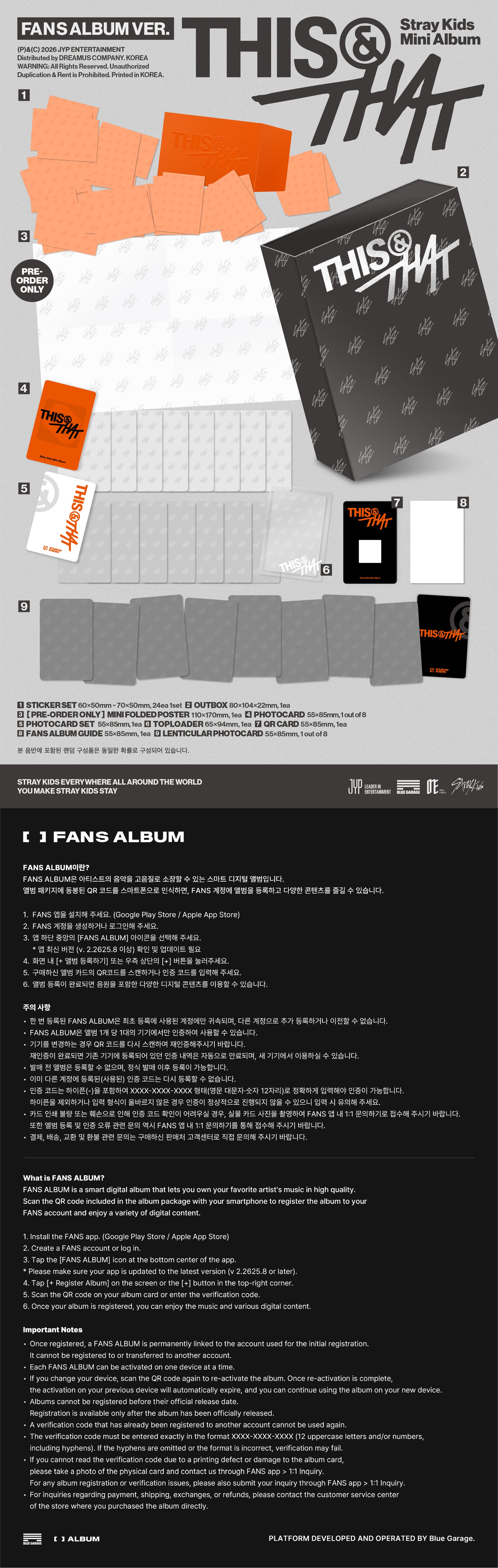 [PRE ORDER] Stray Kids THIS & THAT (FANS ALBUM VER.) 2