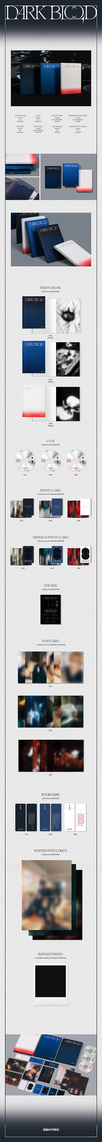 ENHYPEN - DARK BLOOD album contents and details