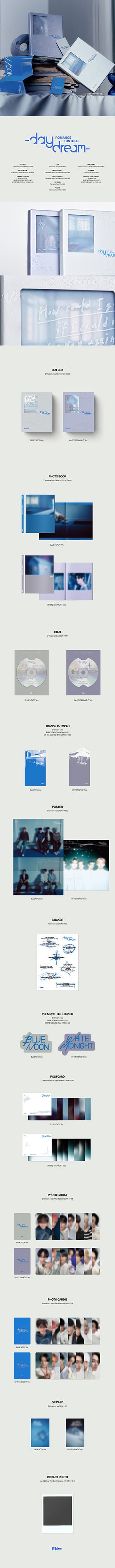 ENHYPEN - ROMANCE : UNTOLD -daydream-album contents and details