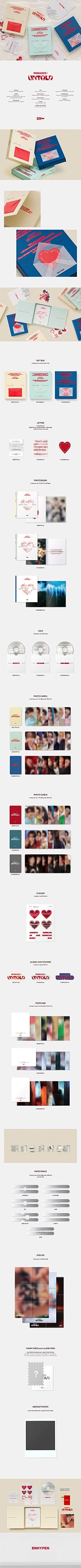 ENHYPEN - ROMANCE : UNTOLD album contents and details