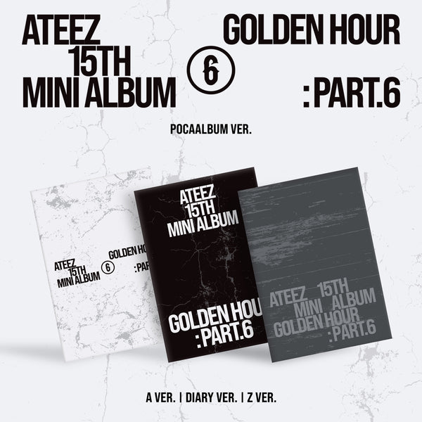 ATEEZ 15TH MINI ALBUM [GOLDEN HOUR : Part.6] (POCAALBUM) (A / DIARY / Z VER.) album