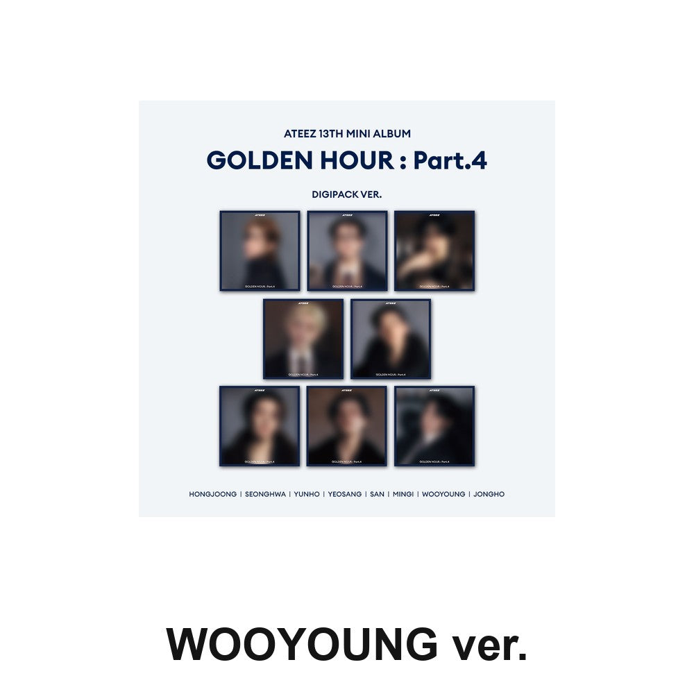 ATEEZ - 13TH MINI ALBUM [GOLDEN HOUR : PART.4] (DIGIPACK ver.) album — DIGIPACK WOOYOUNG