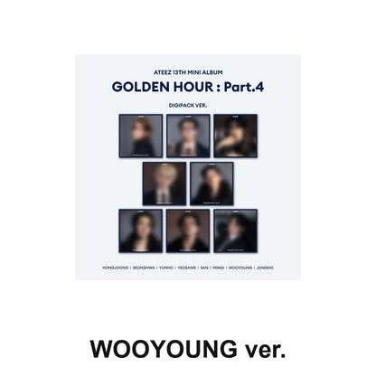 ATEEZ - 13TH MINI ALBUM [GOLDEN HOUR : PART.4] (DIGIPACK ver.) album — DIGIPACK WOOYOUNG