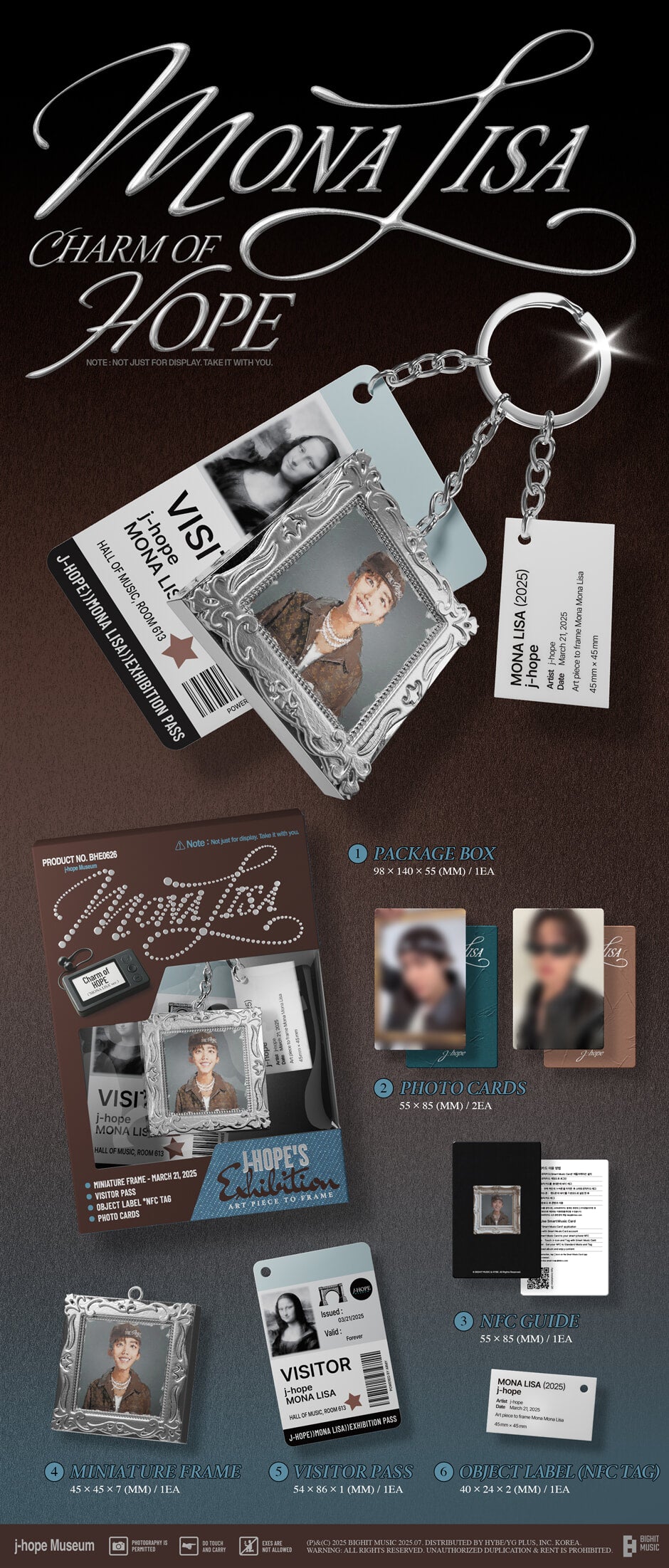 j-hope - Charm of HOPE [‘MONA LISA' ver.] album contents and details