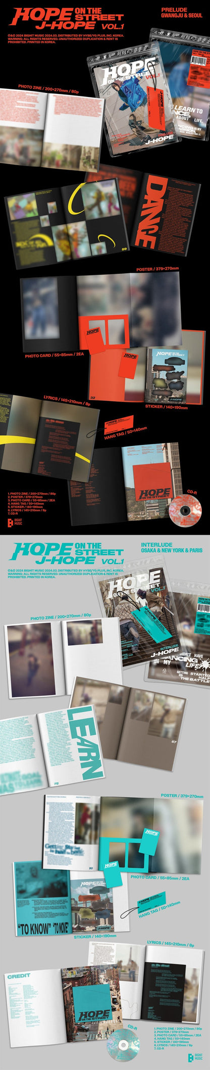 j-hope - HOPE ON THE STREET VOL.1 album contents and details