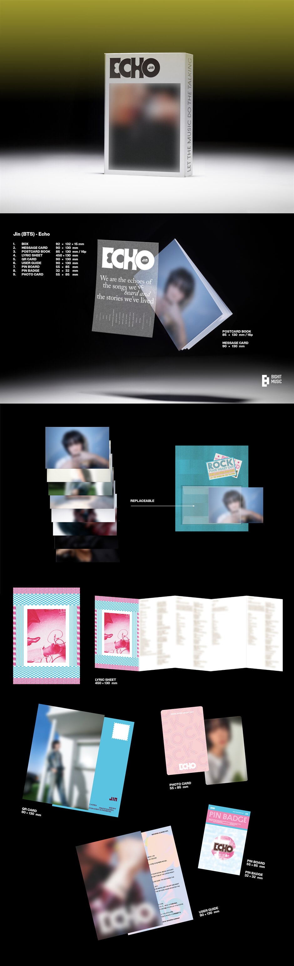 Jin - Echo [Weverse Albums ver.] album contents and details