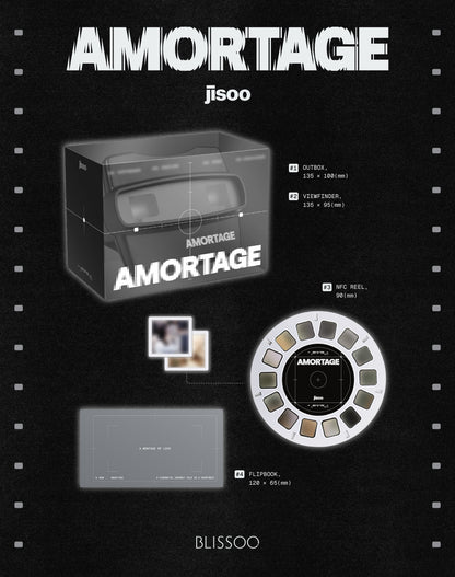 JISOO - AMORTAGE [REELS Ver.] album contents and details
