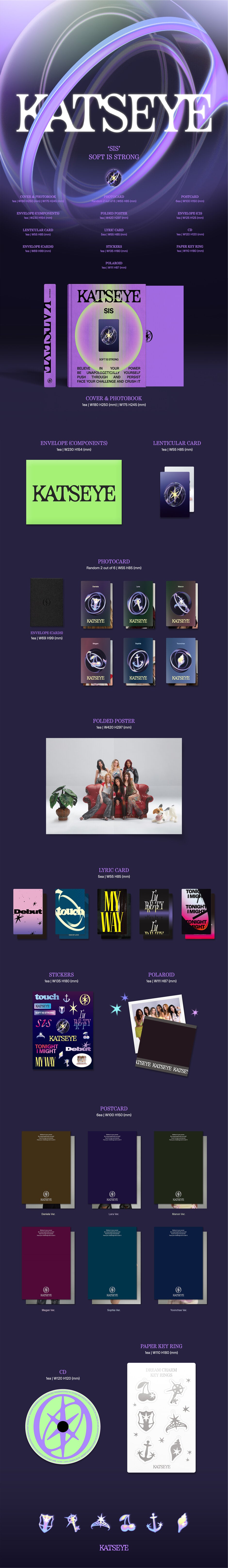 KATSEYE - SIS (Soft Is Strong) [2 SET] album contents and details