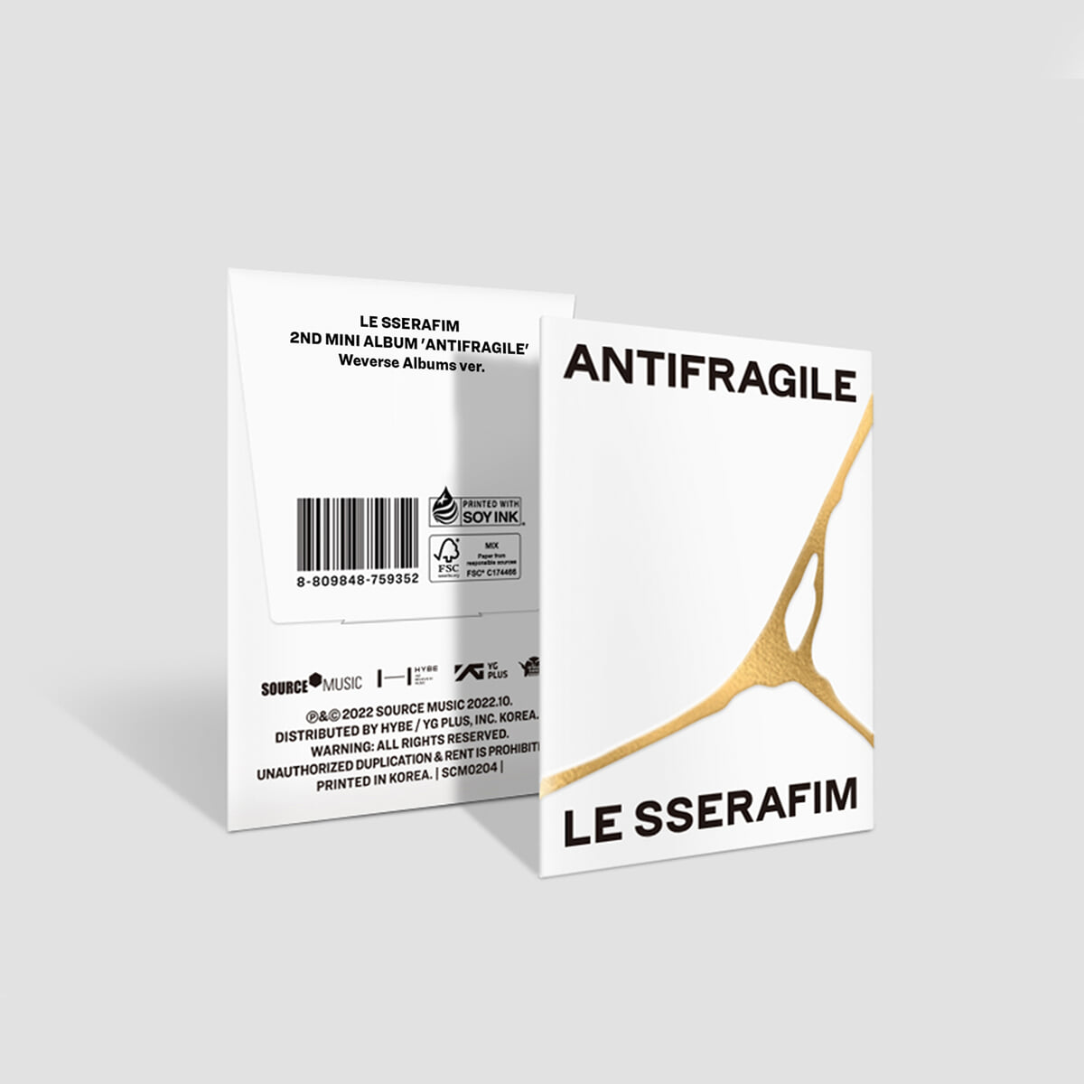 LE SSERAFIM - 2nd Mini Album ‘ANTIFRAGILE’ [Weverse Albums Ver.] album cover