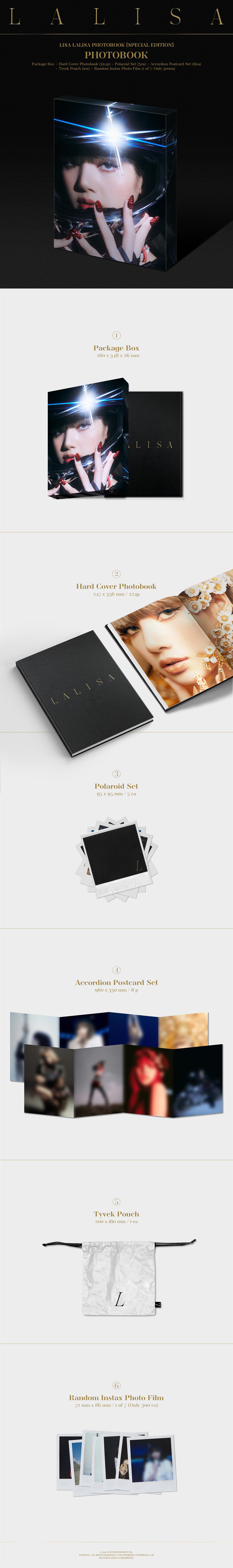 LISA - LALISA  PHOTOBOOK [SPECIAL EDITION] album contents and details