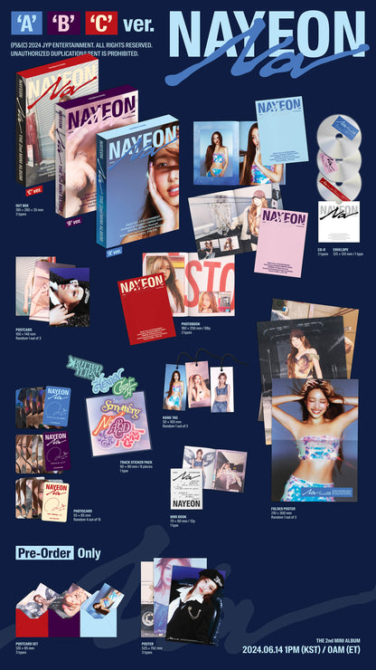 NAYEON (TWICE) - NA album contents and details