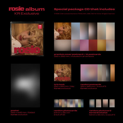 ROSE - Rosie [KR EXCLUSIVE] album contents and details