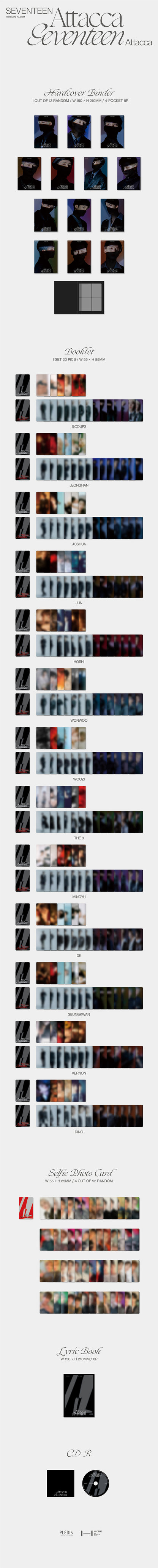 SEVENTEEN - Attacca [CARAT ver.] album contents and details