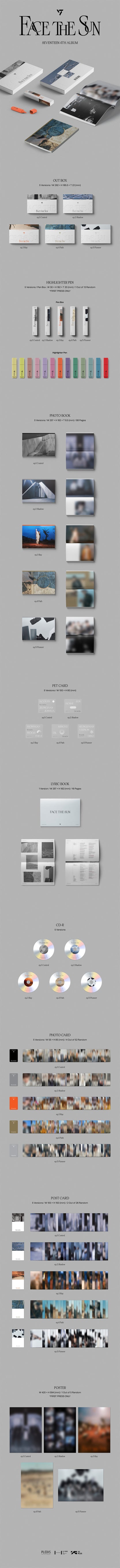 SEVENTEEN - Face the Sun album contents and details