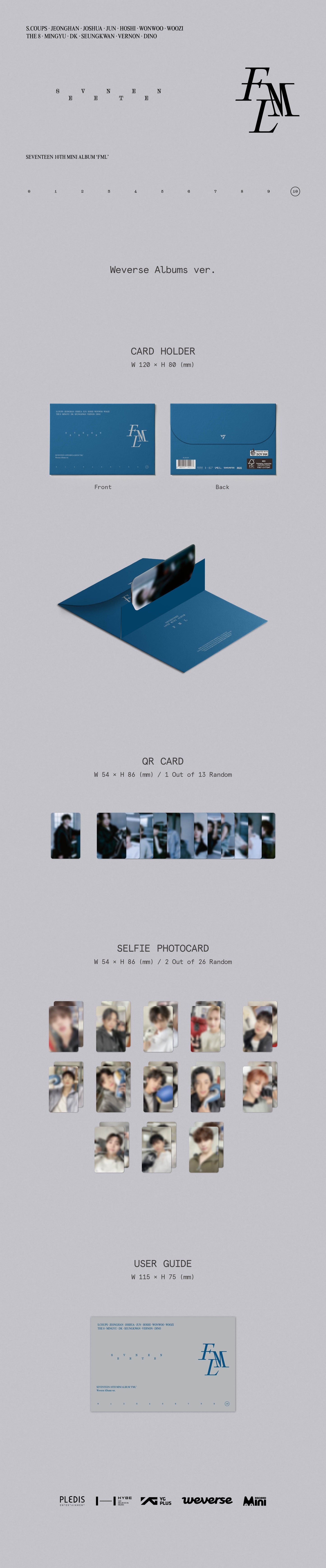 SEVENTEEN - FML [Weverse Albums ver.] album contents and details