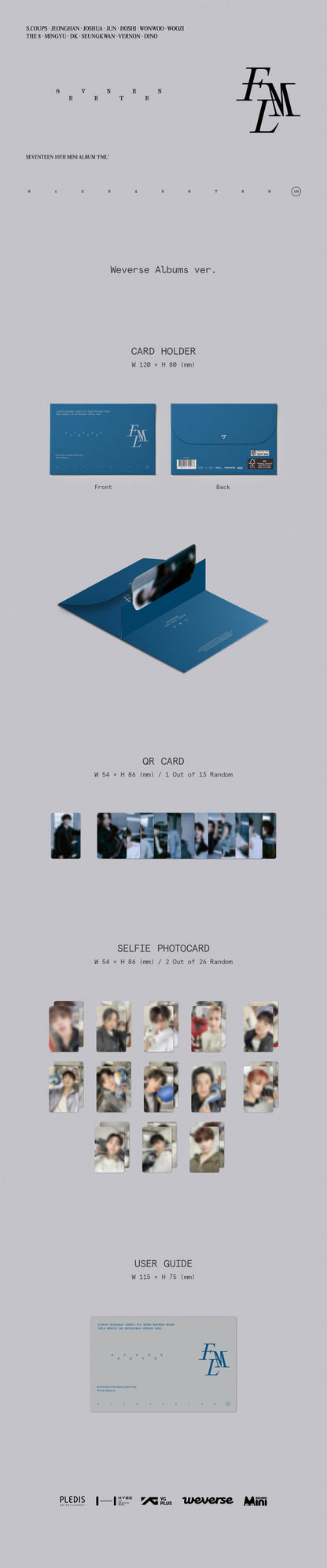 SEVENTEEN - FML [Weverse Albums ver.] album contents and details