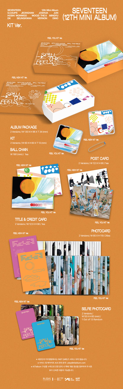 SEVENTEEN - SPILL THE FEELS [KiT Ver.] album contents and details
