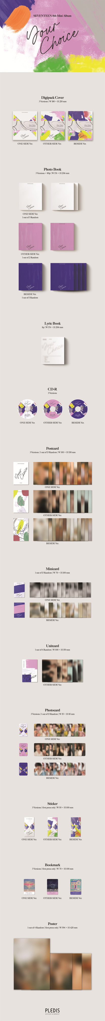 SEVENTEEN - Your Choice album contents and details