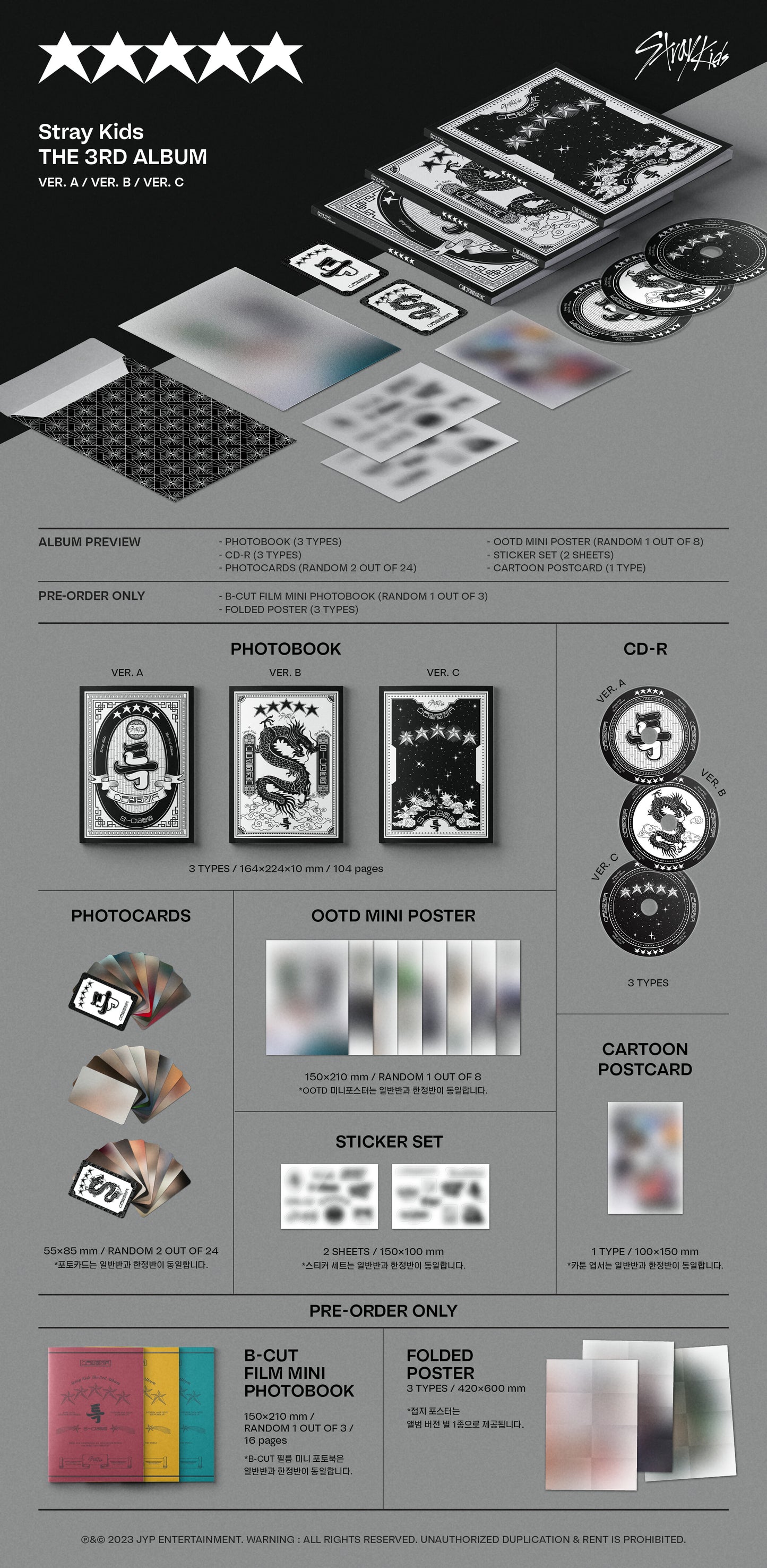 STRAY KIDS - (5-STAR) album contents and details