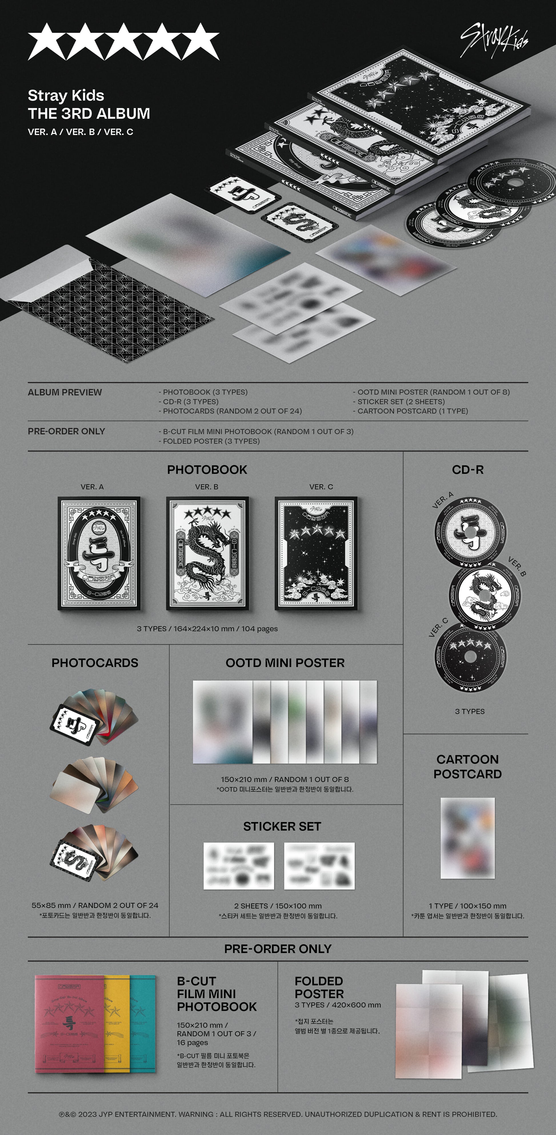 STRAY KIDS - (5-STAR) album contents and details