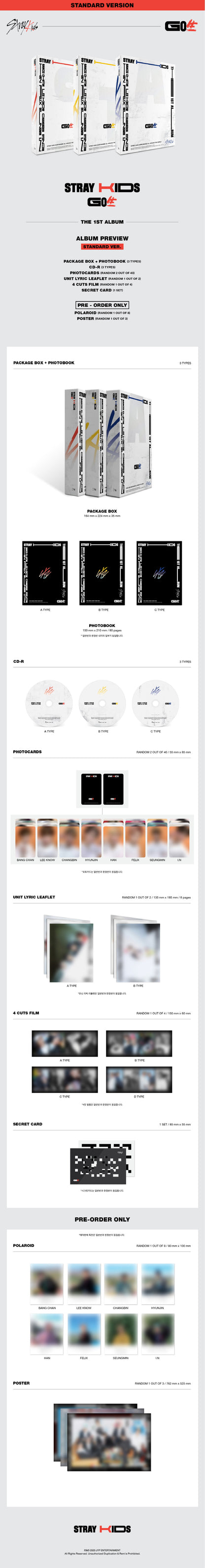 STRAY KIDS - GO生 album contents and details