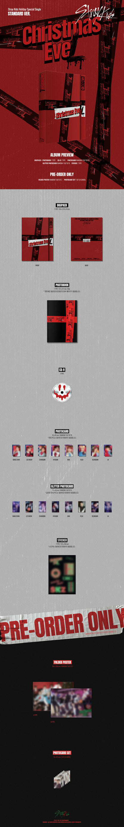 STRAY KIDS - Holiday Special Single Christmas EveL album contents and details