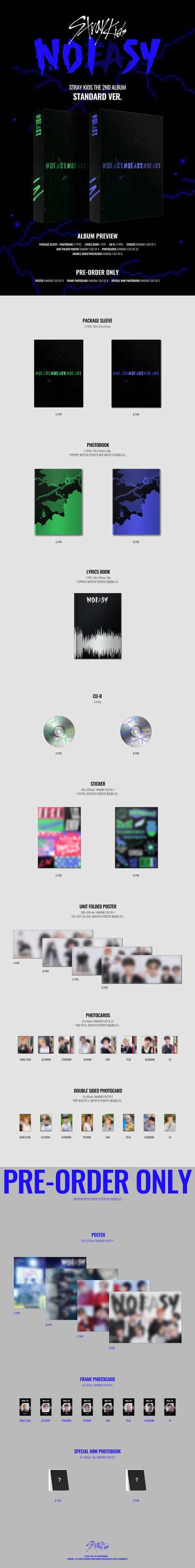 STRAY KIDS - NOEASY album contents and details