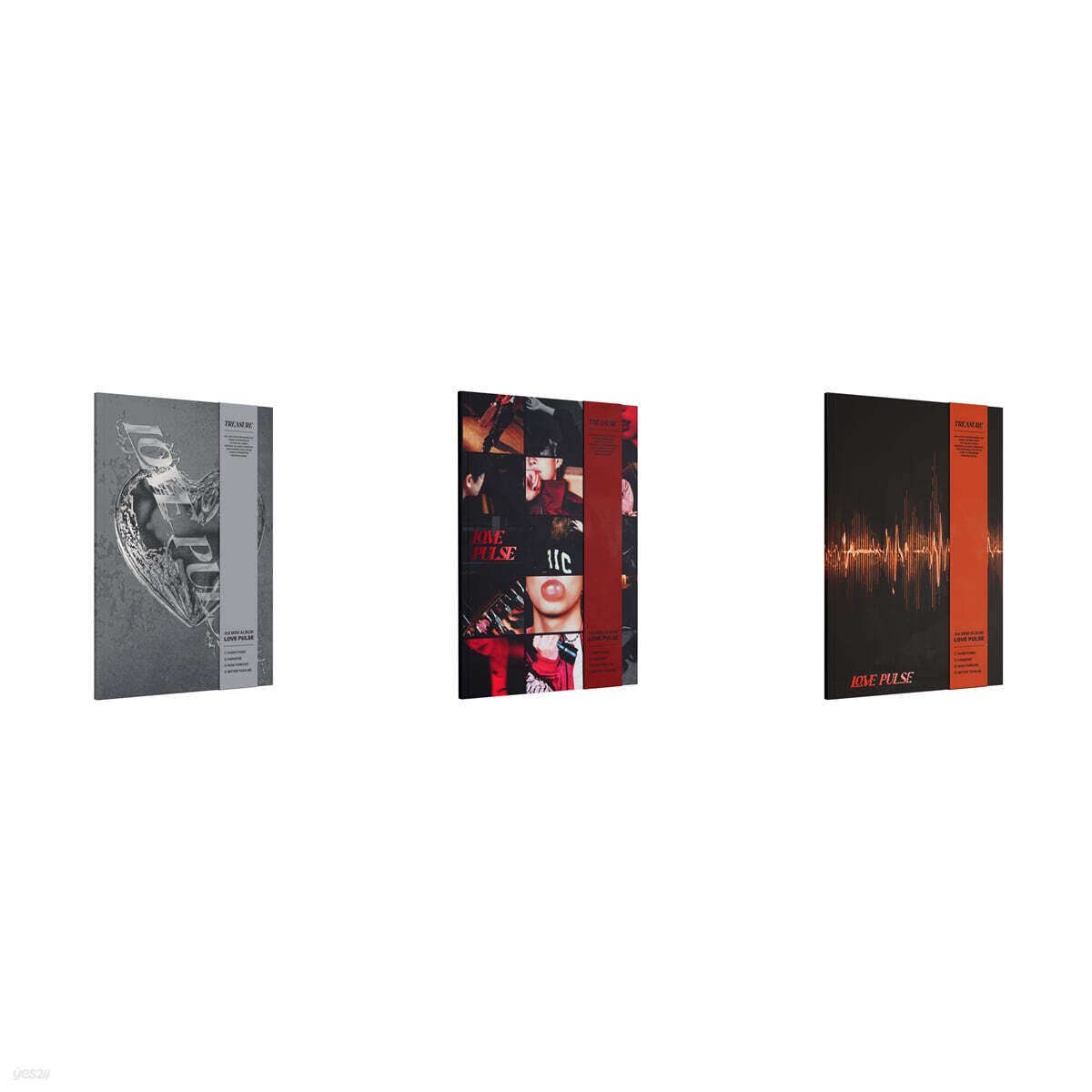 TREASURE 3rd MINI ALBUM [LOVE PULSE] METAL / STREET / ROCKCHIC VER.  album cover