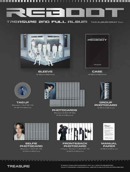 TREASURE 2ND FULL ALBUM [REBOOT][TAG ALBUM VER.] album contents and details