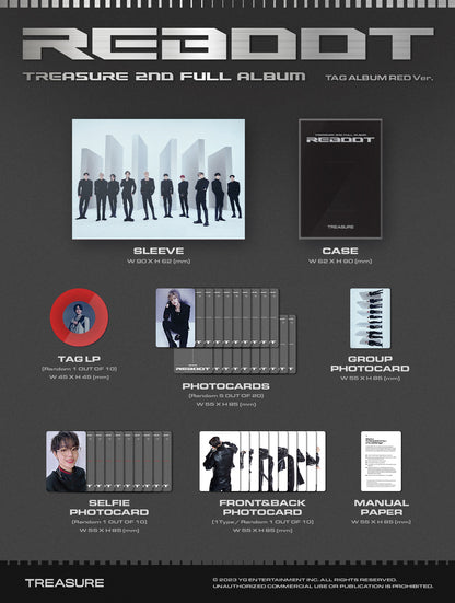 TREASURE 2ND FULL ALBUM [REBOOT][TAG ALBUM VER.] album contents and details