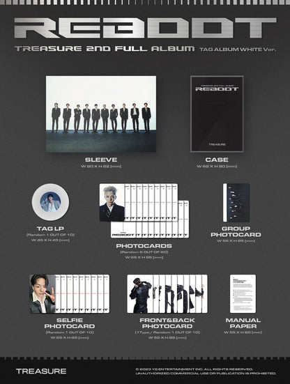 TREASURE 2ND FULL ALBUM [REBOOT][TAG ALBUM VER.] album contents and details