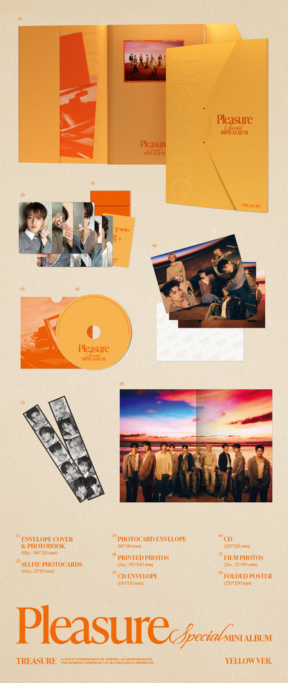 TREASURE SPECIAL MINI ALBUM [PLEASURE] album contents and details