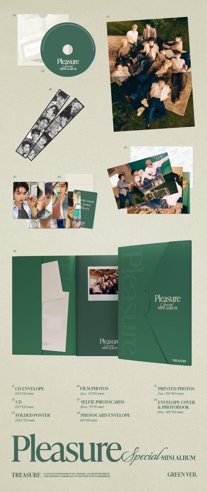 TREASURE SPECIAL MINI ALBUM [PLEASURE] album contents and details