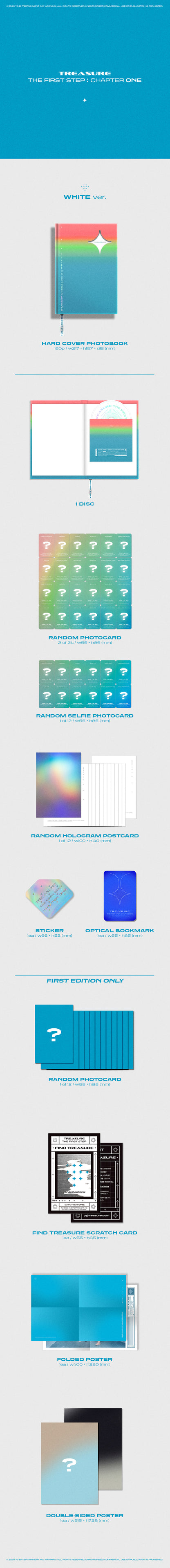 TREASURE 1st SINGLE ALBUM [THE FIRST STEP : CHAPTER ONE] [SET] album contents and details
