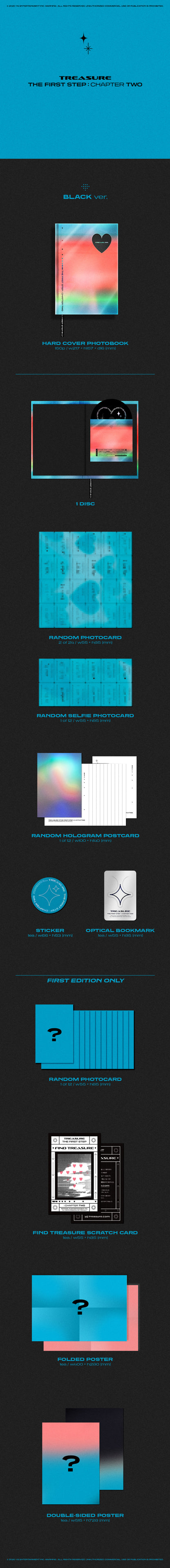 TREASURE 2nd SINGLE ALBUM [THE FIRST STEP : CHAPTER TWO] [SET] album contents and details