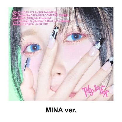 TWICE - 4TH FULL ALBUM [THIS IS FOR] (DIGIPACK ver.) album — DIGIPACK MINA
