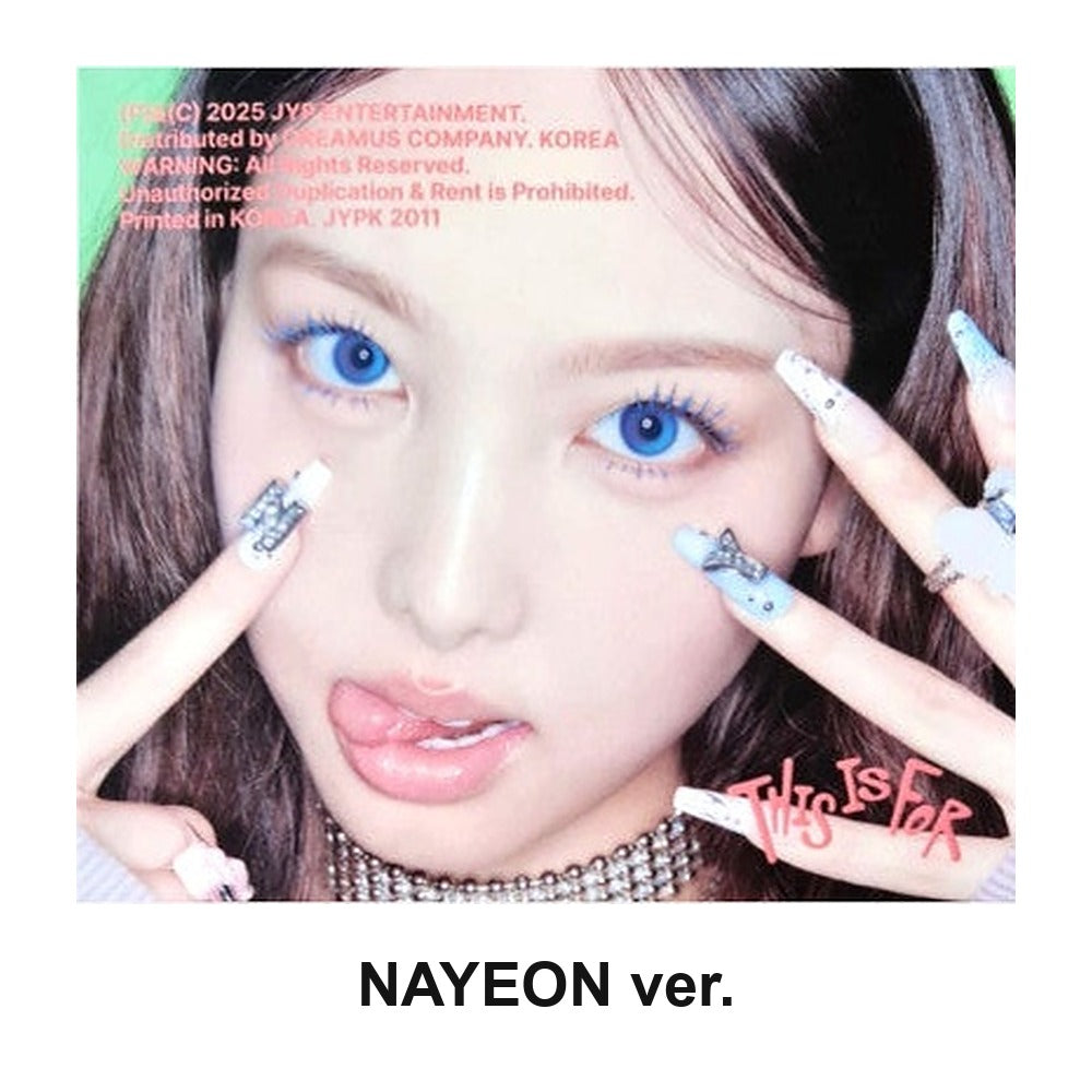 TWICE - 4TH FULL ALBUM [THIS IS FOR] (DIGIPACK ver.) album — DIGIPACK NAYEON