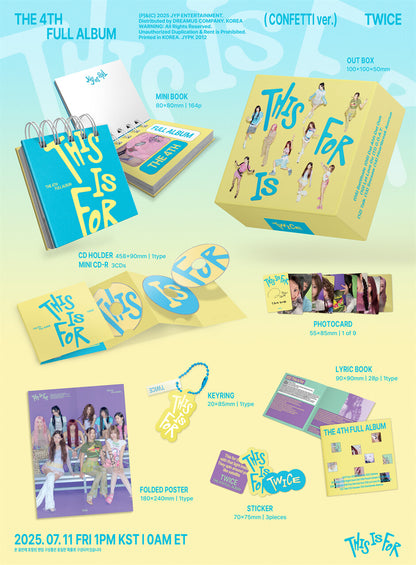 TWICE - THIS IS FOR [CONFETTI ver.] album contents and details