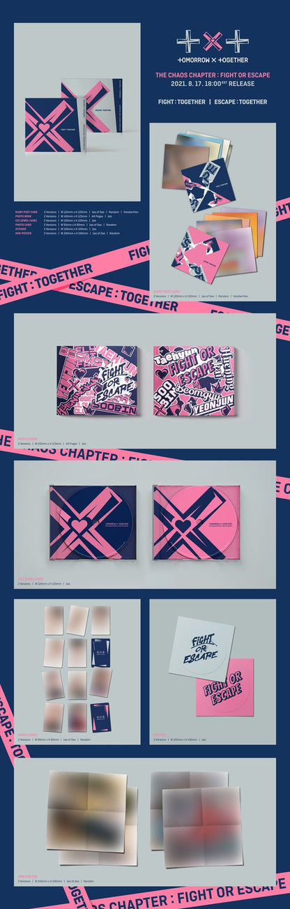 TXT - THE CHAOS CHAPTER: FIGHT OR ESCAPE [TOGETHER ver.] album contents and details