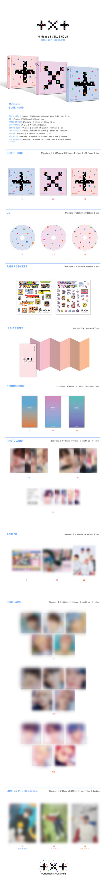 TXT - Minisode 1 : Blue Hour album contents and details