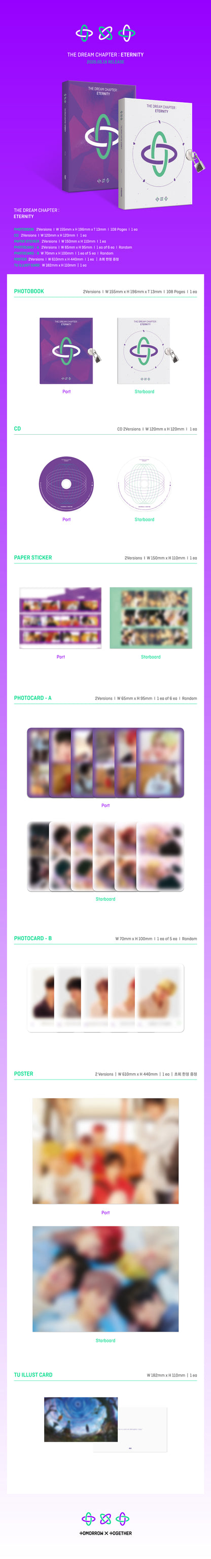 TXT - THE DREAM CHAPTER: ETERNITY album contents and details