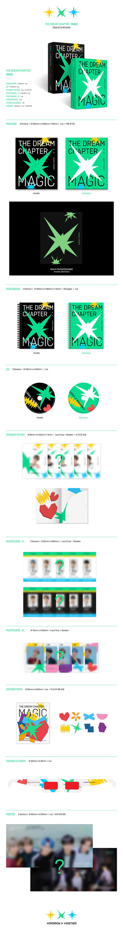 TXT - THE DREAM CHAPTER: MAGIC album contents and details