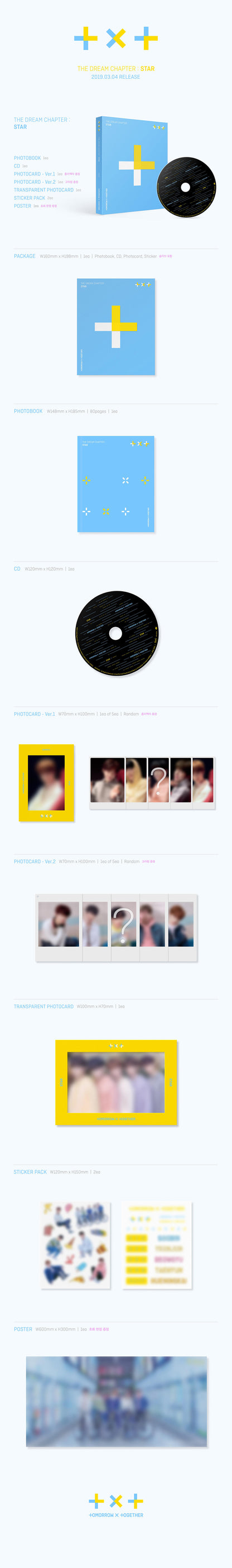 TXT - THE DREAM CHAPTER: STAR album contents and details
