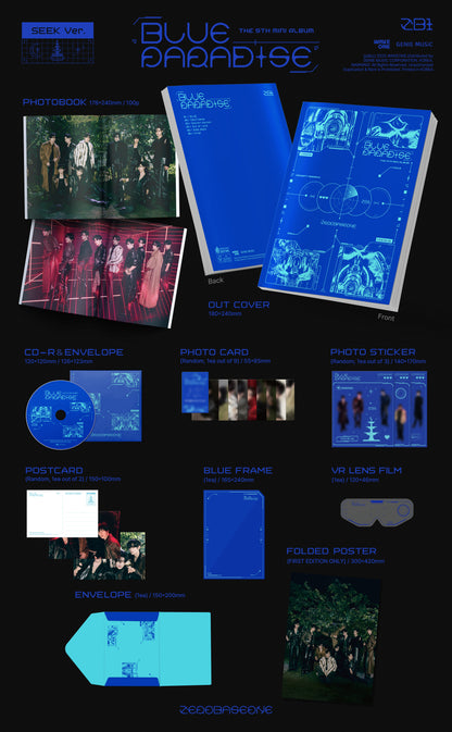 ZEROBASEONE - BLUE PARADISE album contents and details