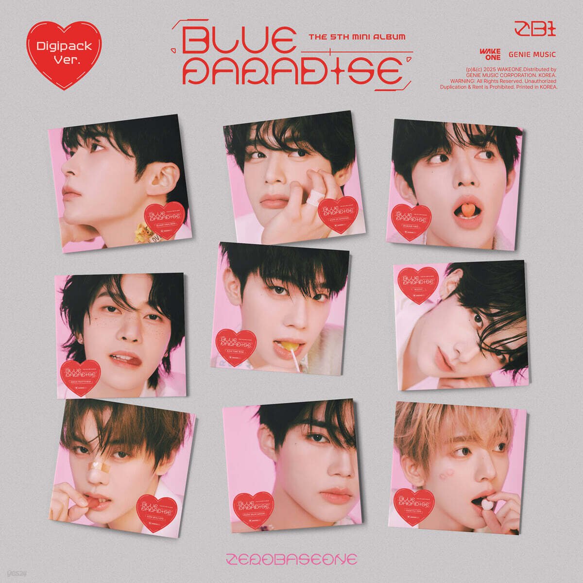 ZEROBASEONE - BLUE PARADISE [Digipack Ver.][9 SET] album cover
