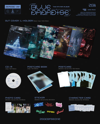 ZEROBASEONE - BLUE PARADISE [ZEROSE Ver.] album contents and details