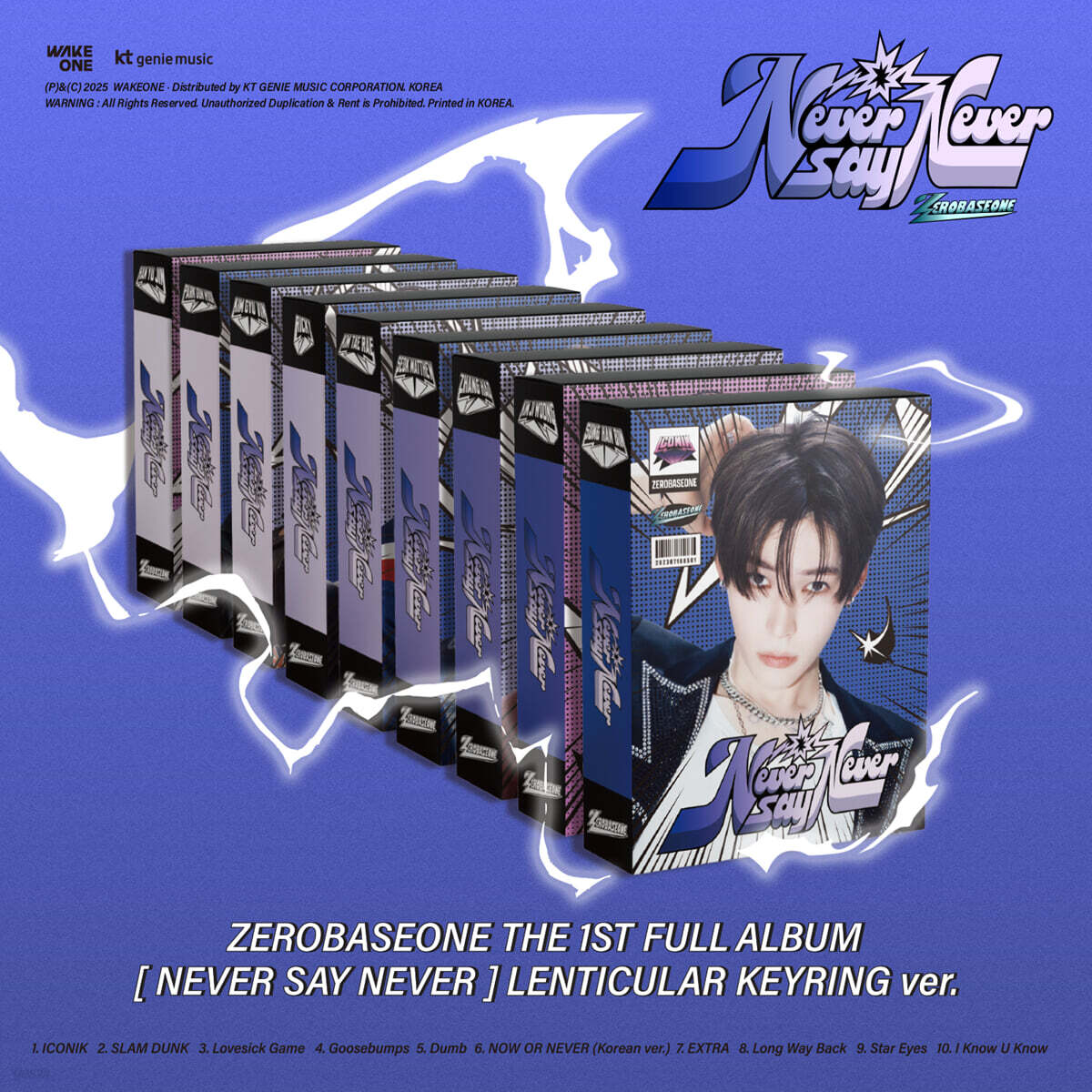 ZEROBASEONE -  NEVER SAY NEVER [LENTICULAR KEYRING Ver.] album cover