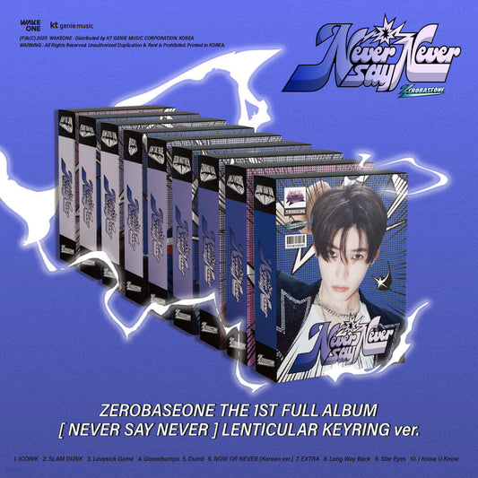 ZEROBASEONE -  NEVER SAY NEVER [LENTICULAR KEYRING Ver.] album cover